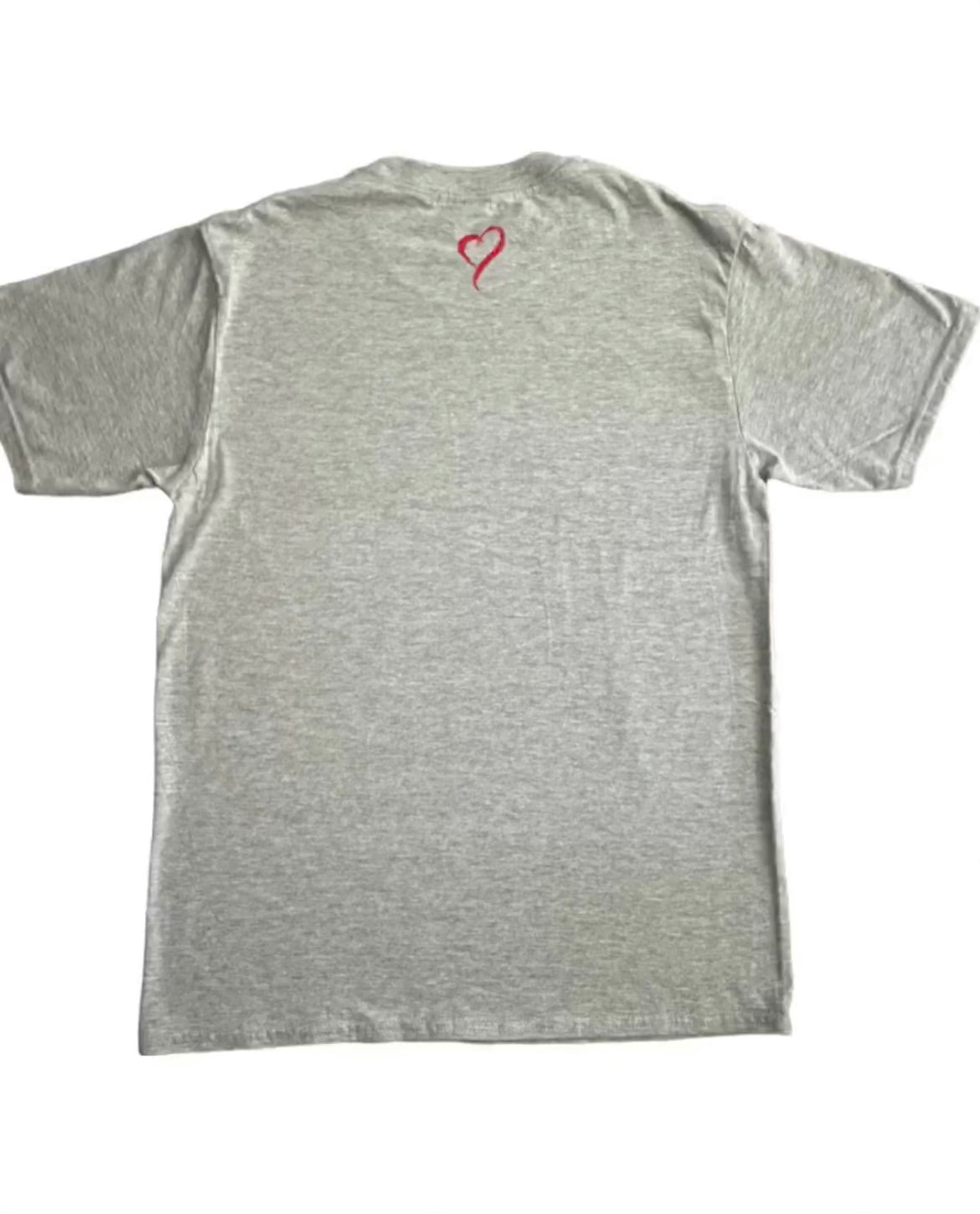 T-Shirt - Light Gray with Red Logo