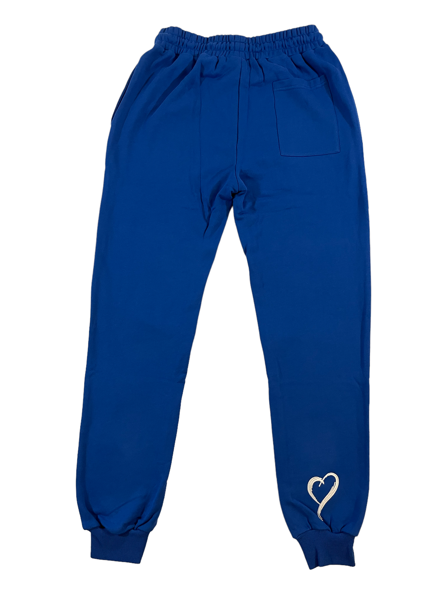 Joggers - Royal Blue with White Embroidery