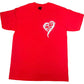 T-Shirt - Red with White Logo