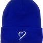 Beanie - Royal Blue with White Embroidery