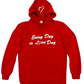 Hoodie - Red with White Embroidery