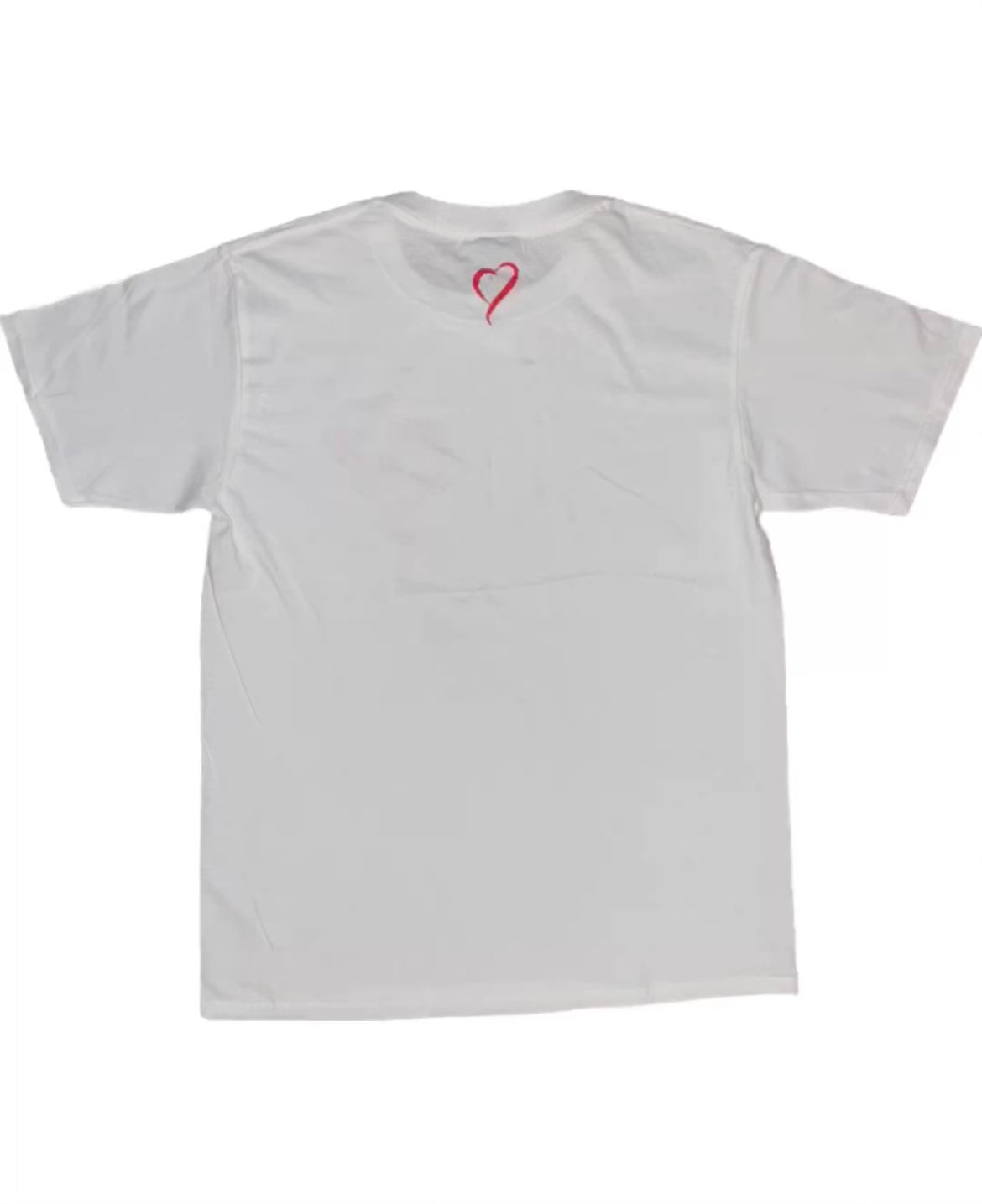 T-Shirt - White with Red Logo