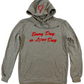 Hoodie - Light Gray with Red Embroidery