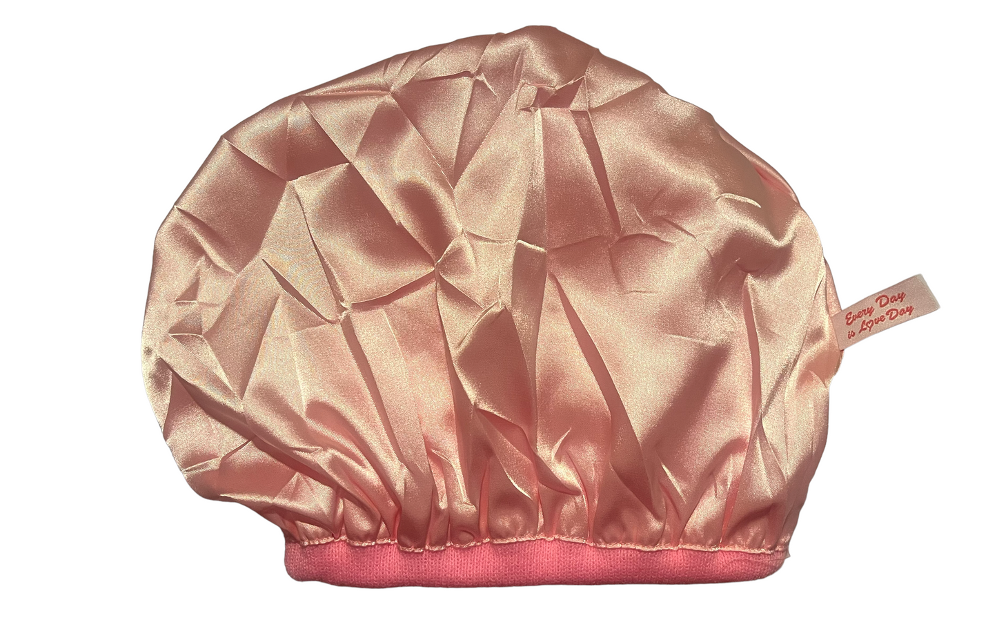 Beanie - Pink with White Embroidery